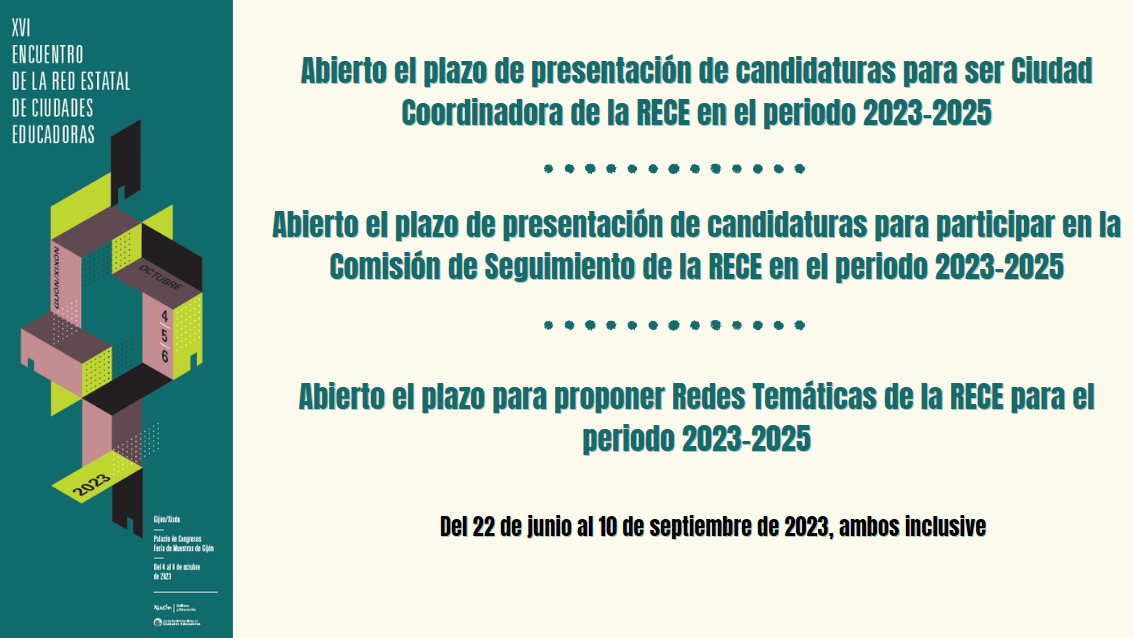 Abierto El Plazo De Presentación De Candidaturas Para El Periodo 2023 2025 Ciudades Educadoras 5942